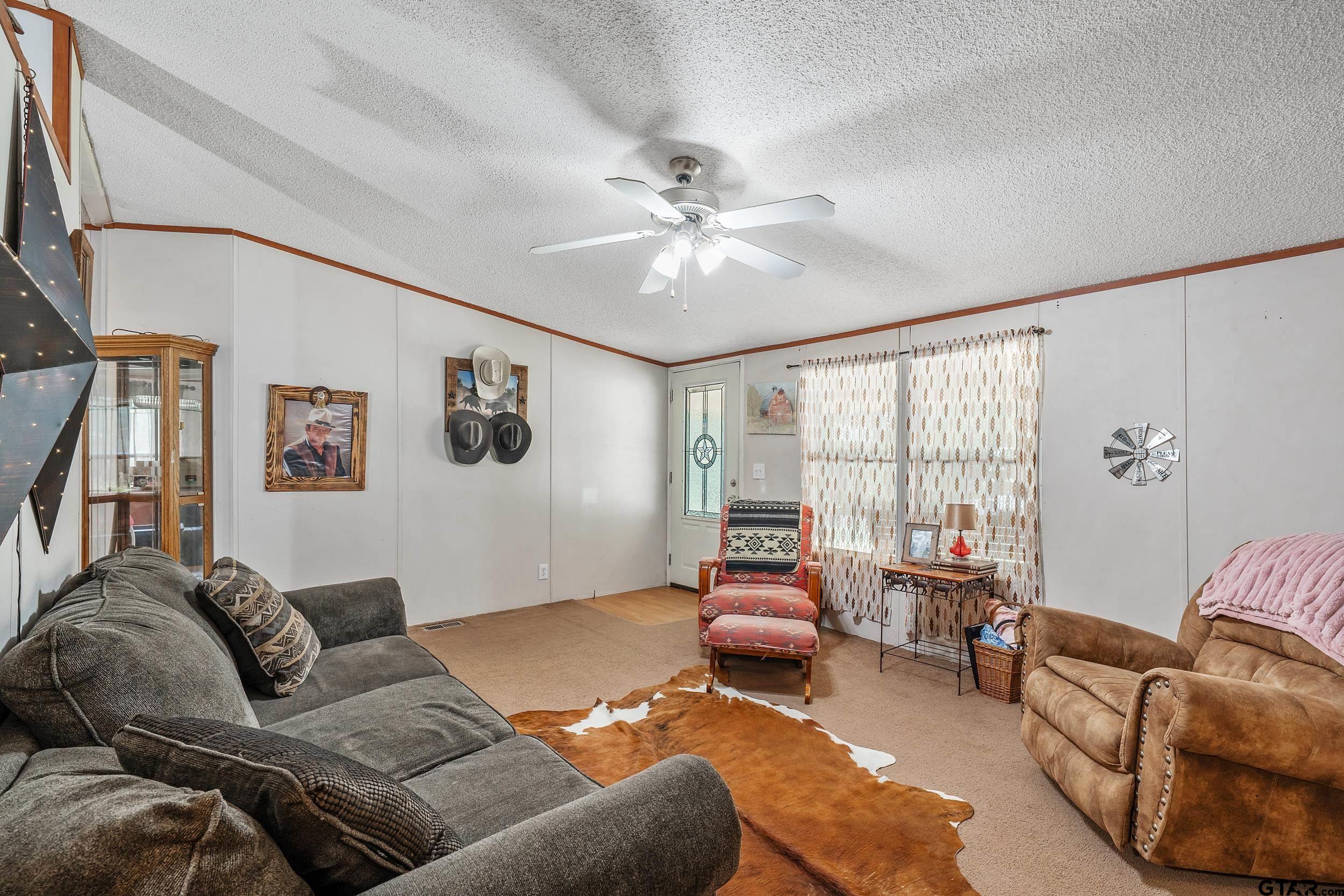 1655 County Road 2120 Rusk, TX 75785 - Photo 28 of 37 a living room with furniture ceiling fan and a rug