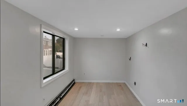 a view of hallway with window