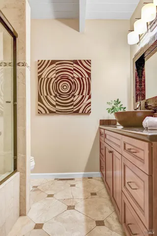 a view of a kitchen from the hallway