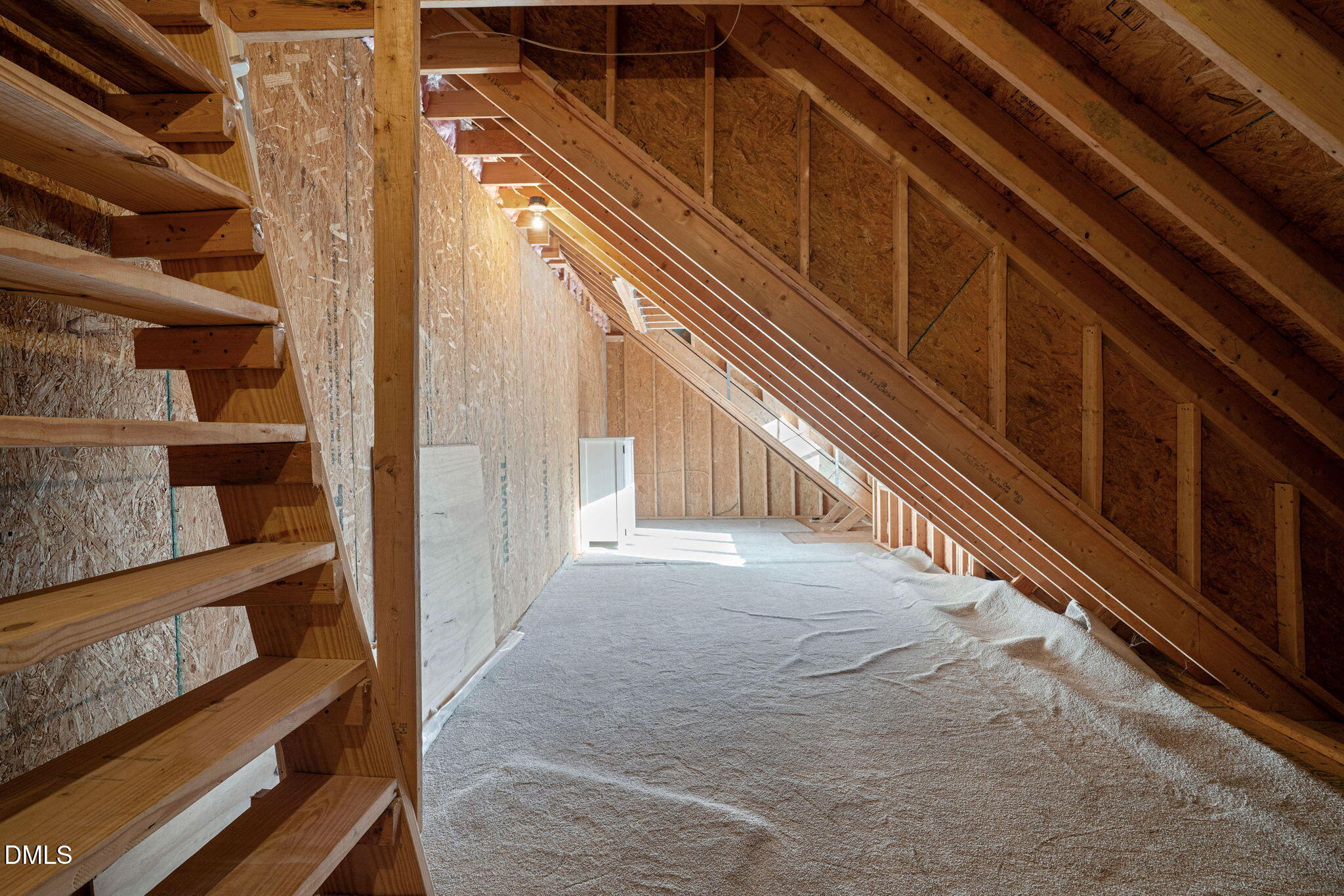2414 Vetrina Way Apex, NC 27502 - Photo 44 of 60 a view of staircase with white walls and a window