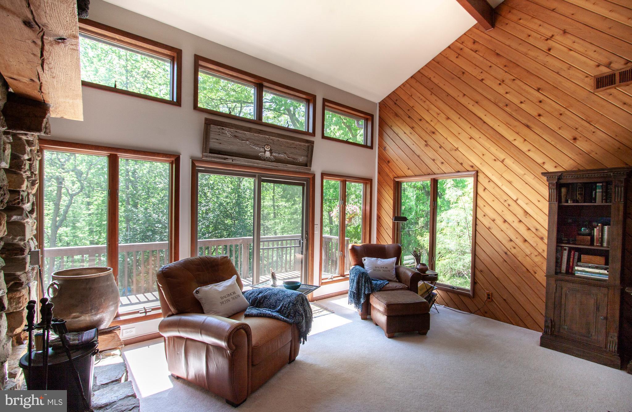 949 Shady Beach Road Elkton, MD 21921 - Photo 4 of 30 Greatroom - natural light, space, wood, and stone