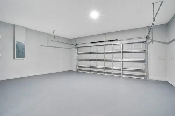 a view of swimming pool from a yard