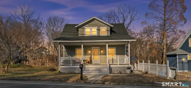 a front view of a house