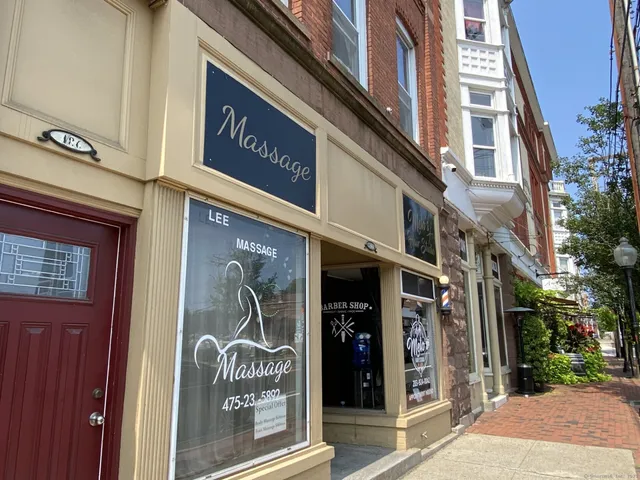 a front view of a building