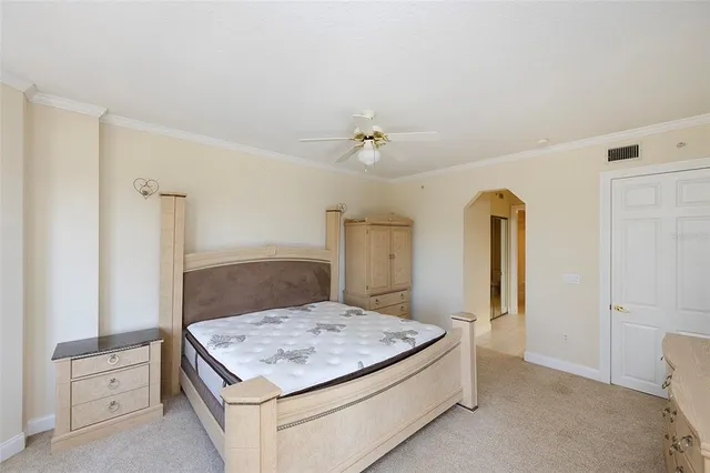 a living room with closet