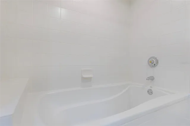 a close up of a bathtub