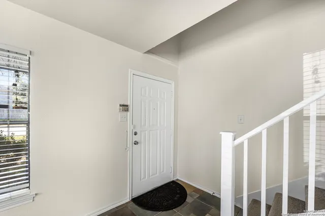 a view of front door