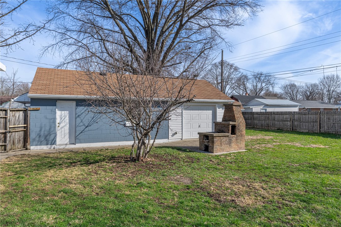 436 Marjorie Avenue Riverside, OH 45404 - Photo 27 of 34 This property features a spacious yard and a detached garage with an outdoor grill.