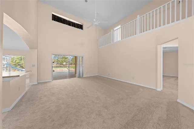 a view of an outdoor space with swimming pool