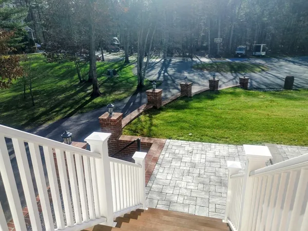 a house with trees in front of it