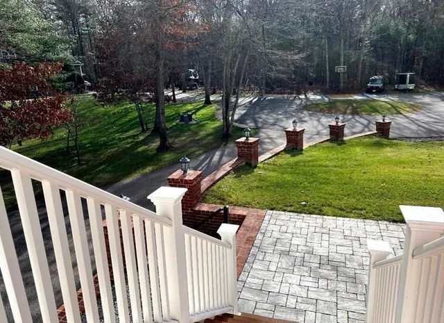 a view of a park with pathway