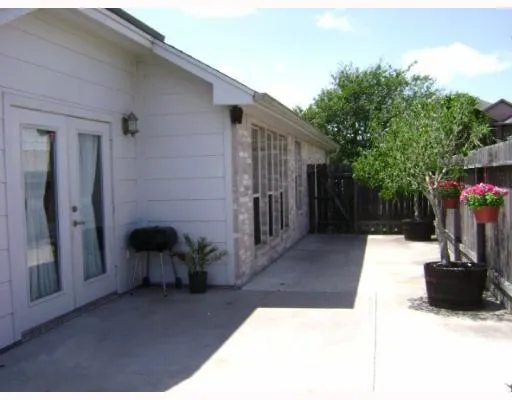 a view of back yard from deck