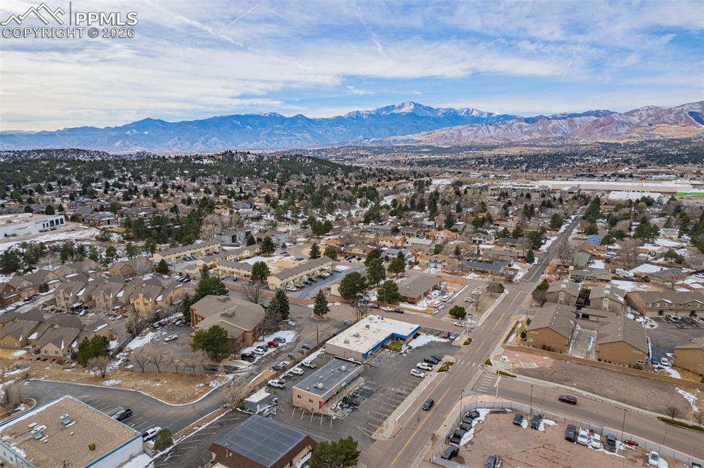 6658 Bethesda Point, Unit A Colorado Springs, CO 80918 - Photo 39 of 44 an aerial view of residential houses with outdoor space