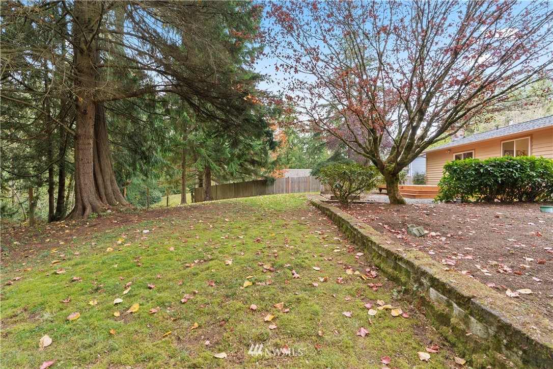 19728 45th Avenue Southeast Bothell, WA 98012 - Photo 20 of 25 a backyard of a house with lots of green space