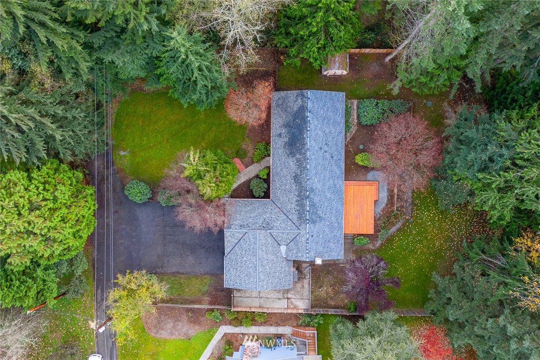 19728 45th Avenue Southeast Bothell, WA 98012 - Photo 25 of 25 an aerial view of a house with a yard and garden