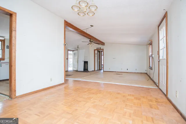 a view of an empty room