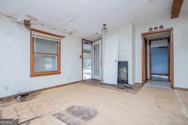 a view of an empty room