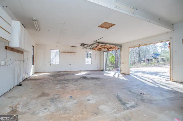 a view of a house basement