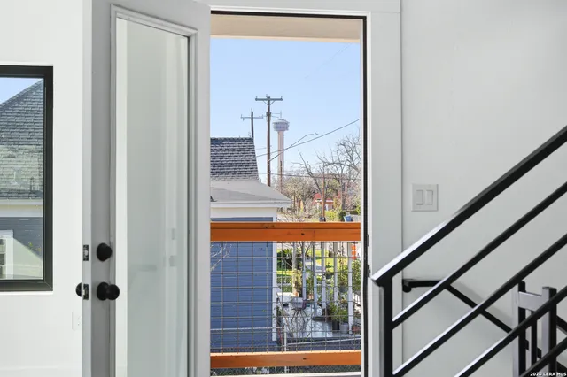 a view of front door