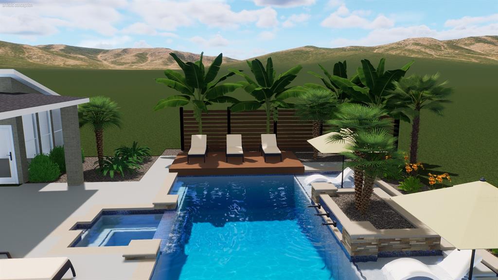 4210 Tea Olive Trail Midlothian, TX 76065 - Photo 3 of 30 a view of a balcony with mountain view and a garden