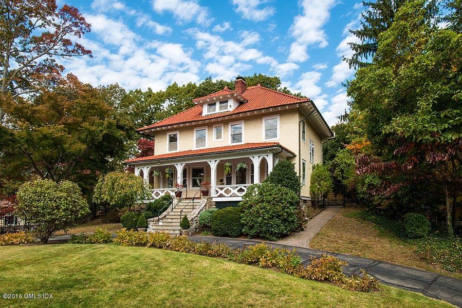 45 Sinawoy Road Cos Cob, CT 06807 - Photo 2 of 18 a front view of a house with a yard