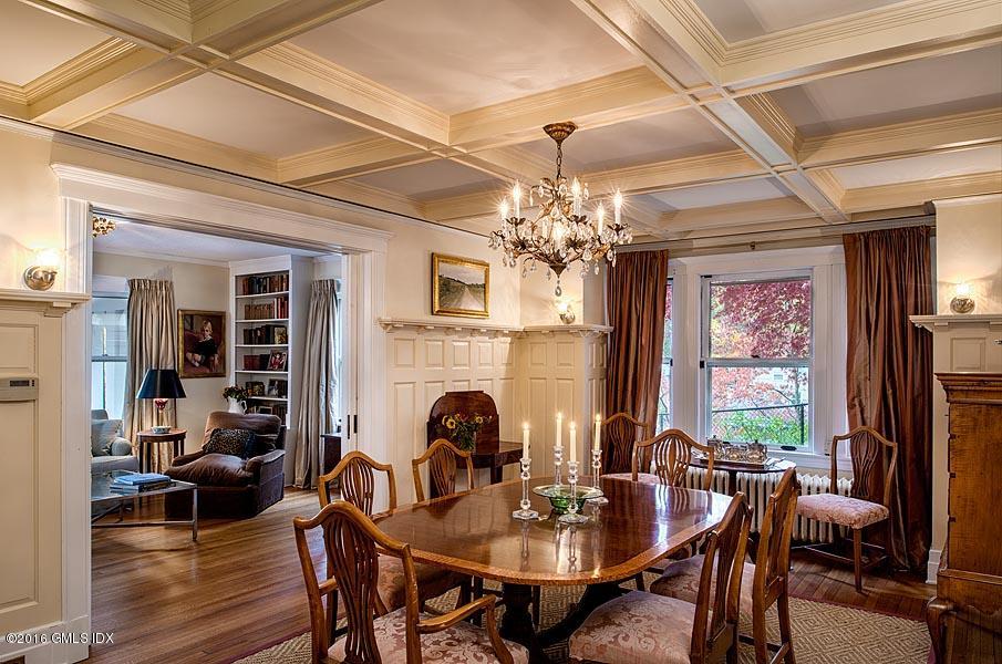 45 Sinawoy Road Cos Cob, CT 06807 - Photo 9 of 18 a view of a dining room with furniture window and outside view