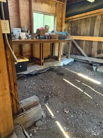 a room with pool table