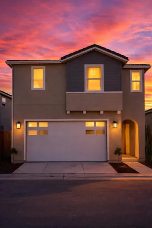 a view of a house with a swimming pool