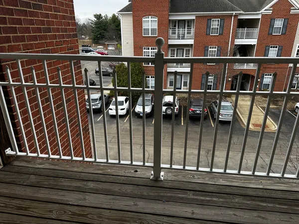 a view of a brick building