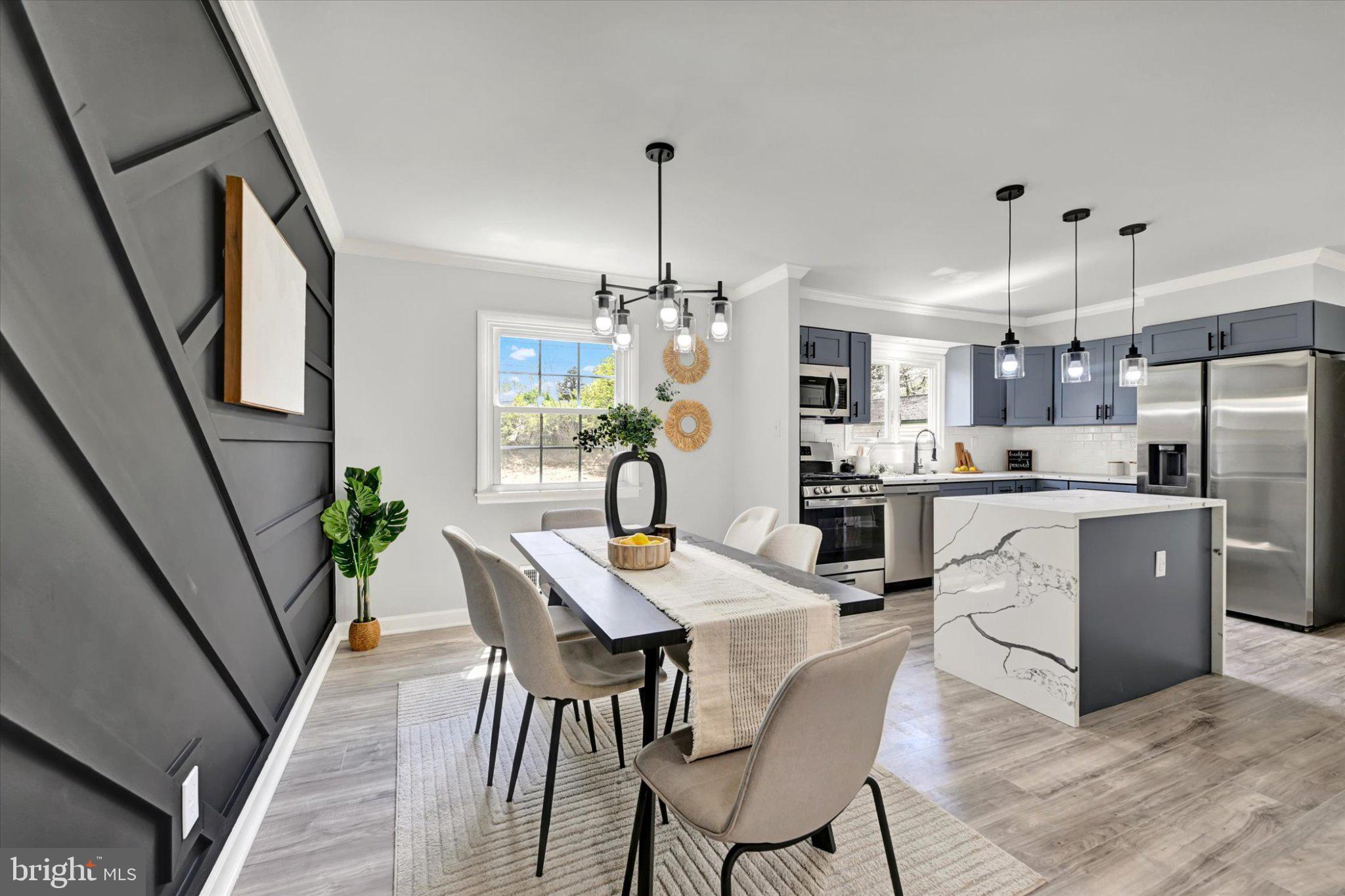 Modern elegance in a bright kitchen.
