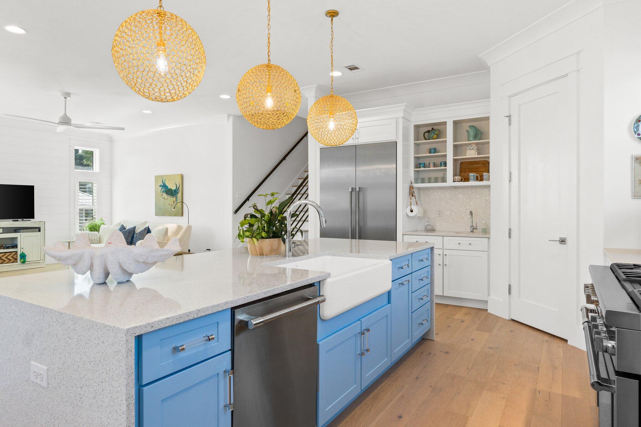 479 Ridge Road Santa Rosa Beach, FL 32459 - Photo 6 of 46 a spacious bathroom with a double vanity sink a mirror and a bathtub