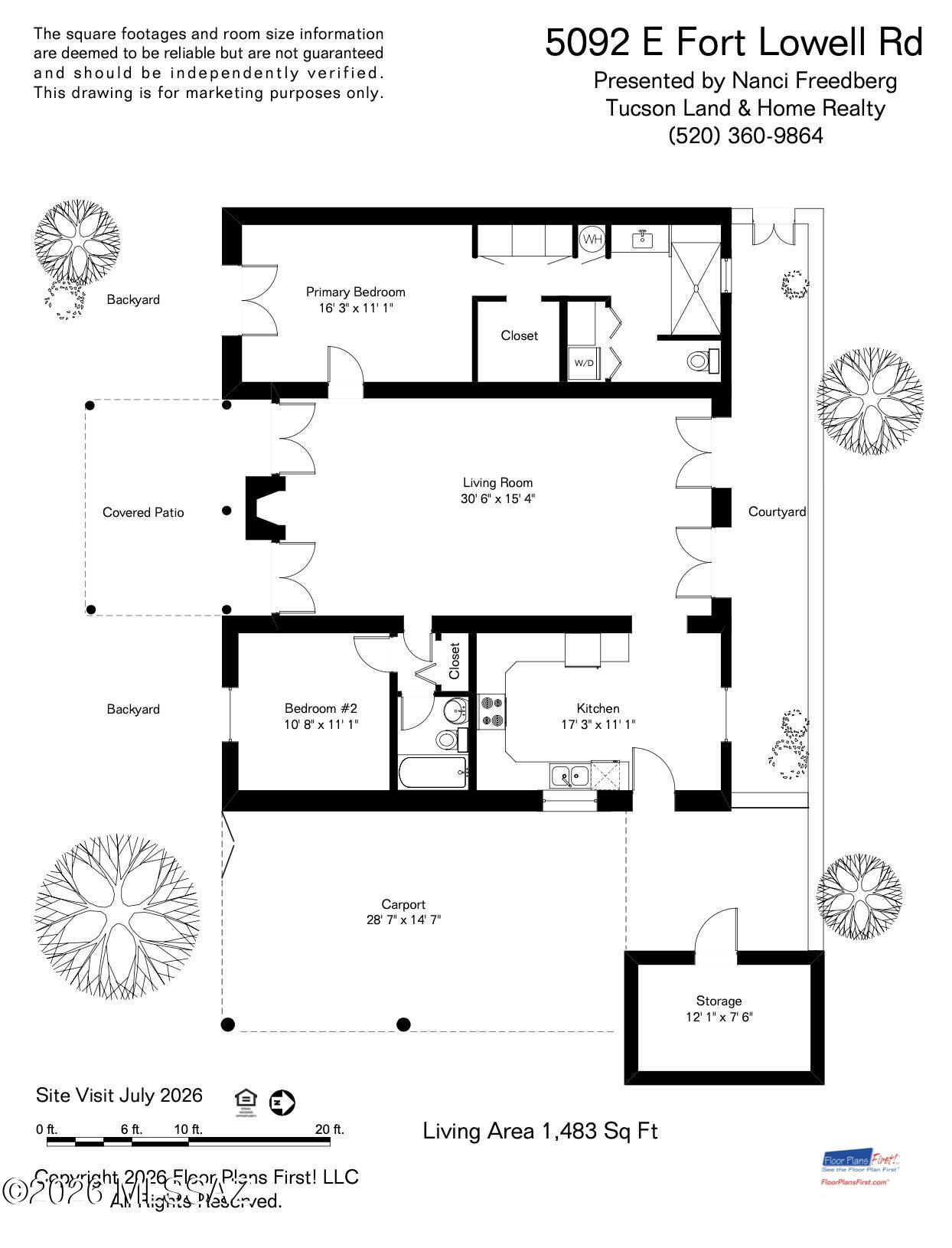 5092 East Fort Lowell Road Tucson, AZ 85712 - Photo 37 of 37 Floor Plan