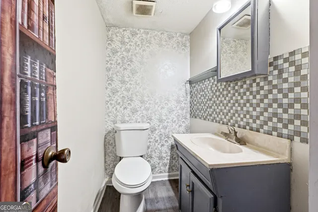 a utility room with closet