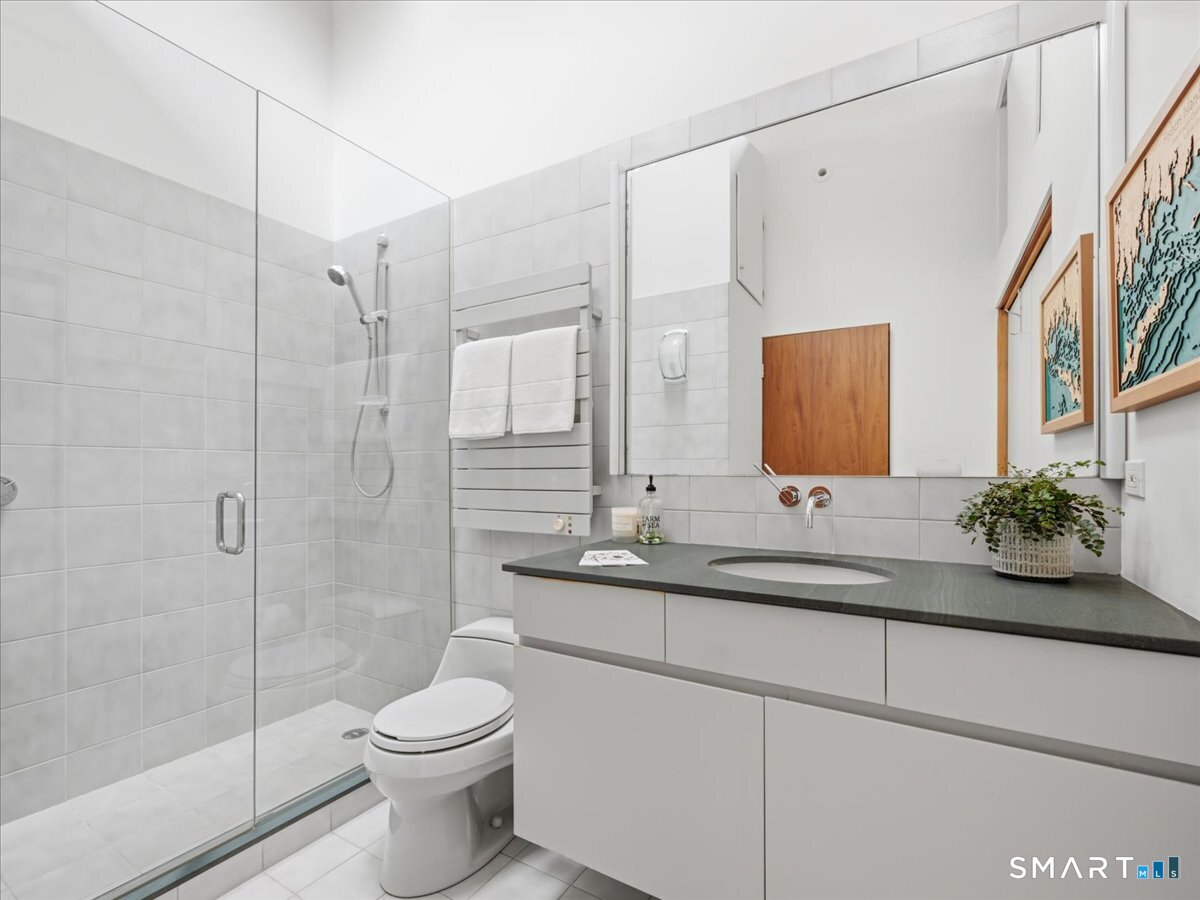 111 Tipping Rock Road Stonington, CT 06378 - Photo 22 of 40 Second Bath, Laundry Closet