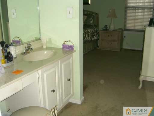704 Timber Oaks Road Edison, NJ 08820 - Photo 7 of 8 a bathroom with a sink and mirror