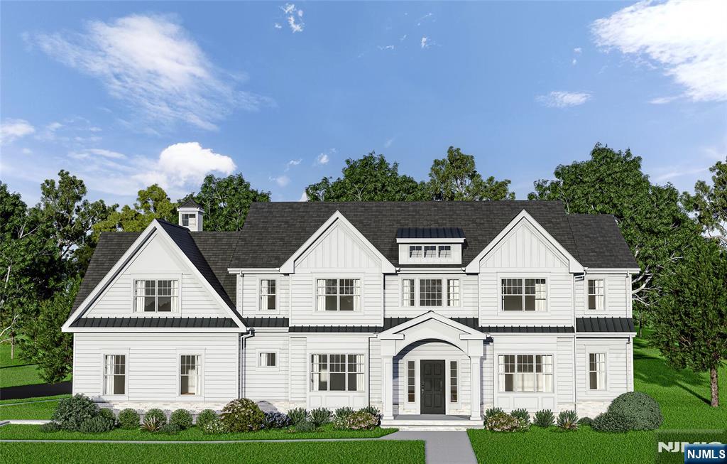 a view of house with yard and green space