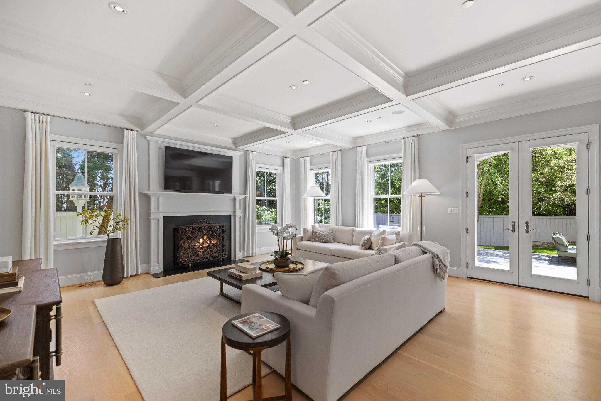 4410 Meadow Road Washington, DC 20007 - Photo 6 of 30 a living room with furniture fireplace and a large window