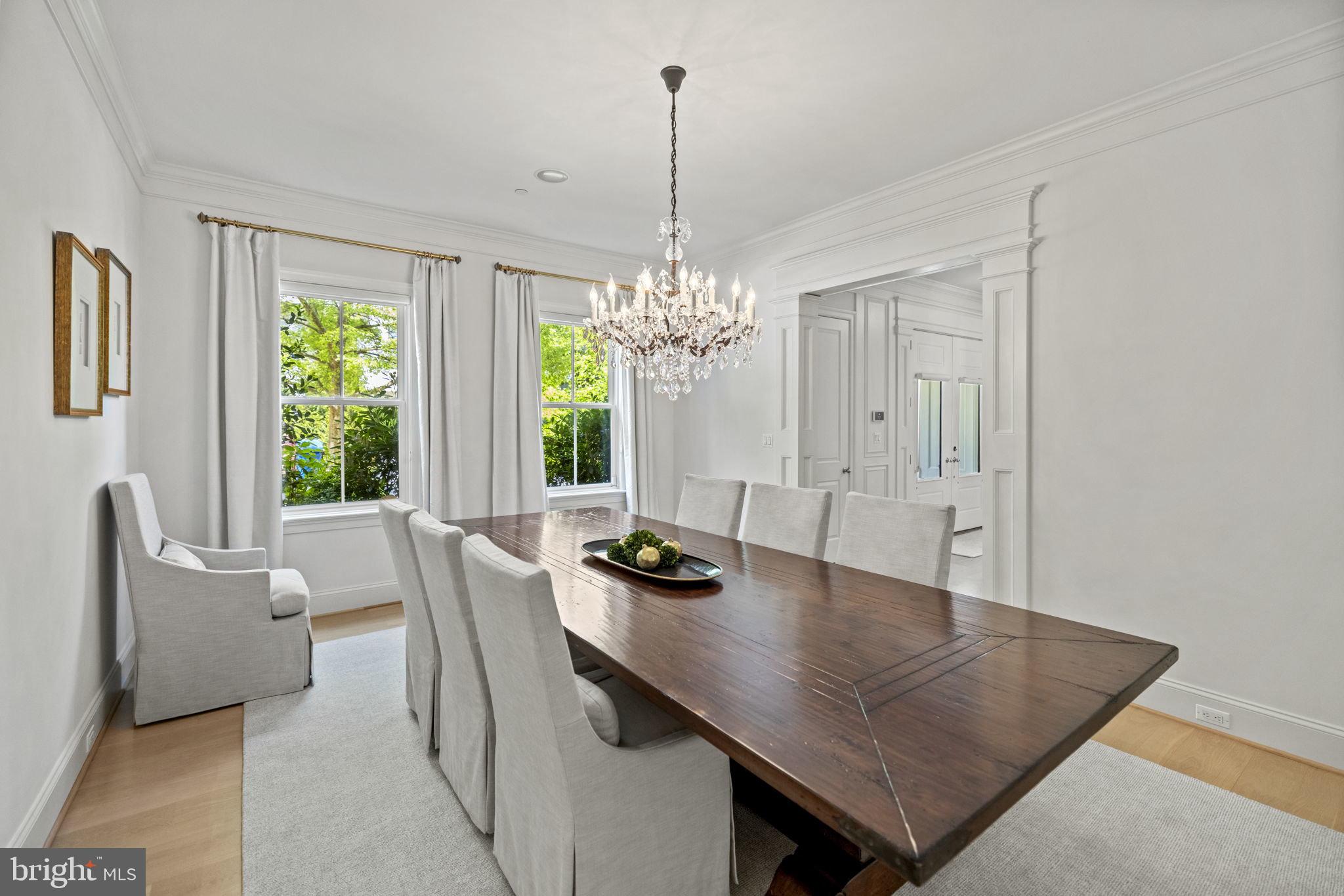 4410 Meadow Road Washington, DC 20007 - Photo 9 of 30 a view of a dining room with furniture window and outside view