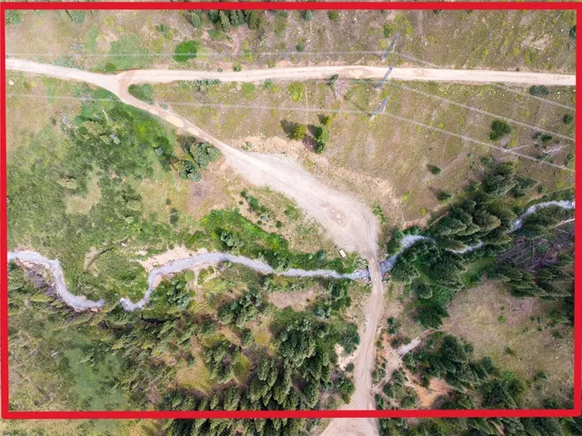 an aerial view of a houses