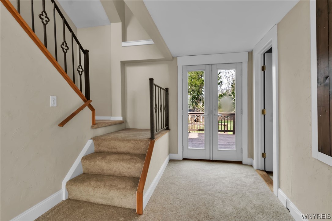 8794 Lower East Hill Road Colden, NY 14033 - Photo 15 of 47 staircase to 2nd flr