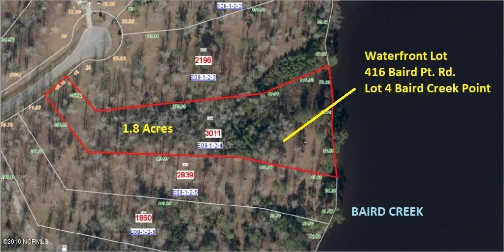 404-416 Baird Point Road Grantsboro, NC 28529 - Photo 2 of 18 Lot has @230 ft. of Waterfront on Bairds Creek