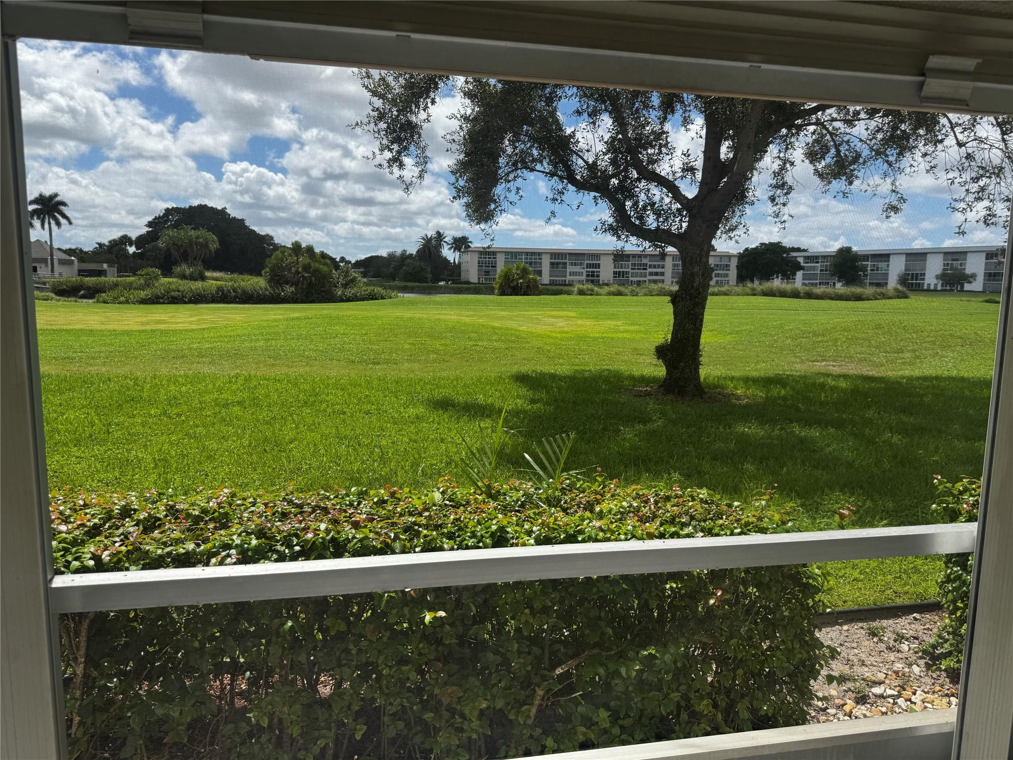 3302 Aruba Way, Unit M1 Coconut Creek, FL 33066 - Photo 8 of 58 a view of a yard with a garden in the background