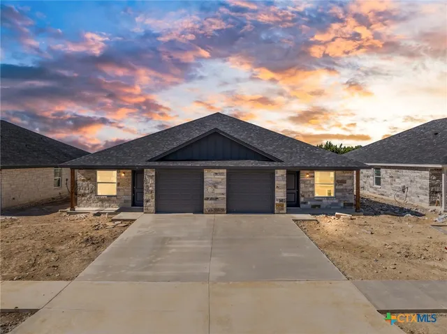a large house with a yard