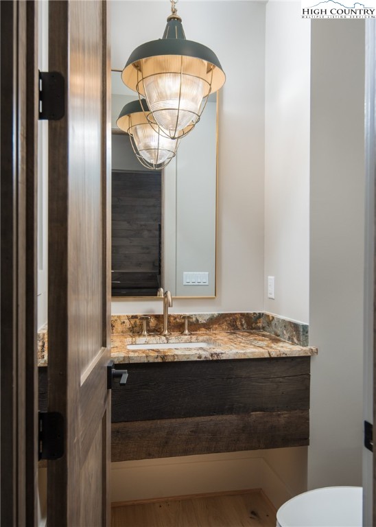 371 Ninebark Road Boone, NC 28607 - Photo 15 of 41 a bathroom with a sink and a mirror