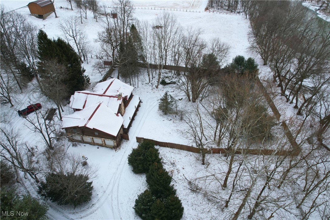 8026 Lee Road Northwest Malvern, OH 44644 - Photo 31 of 44 View of snowy aerial view