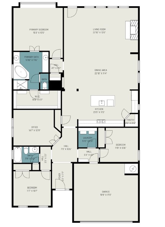17438 Farm Pasture Trail Hockley, TX 77447 - Photo 25 of 25 a picture of kitchen with a white table and chairs