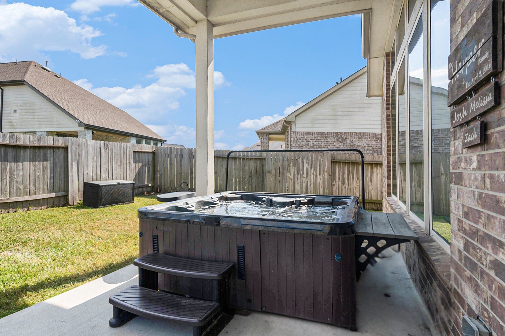 17438 Farm Pasture Trail Hockley, TX 77447 - Photo 21 of 25 a view of a patio with table and chairs
