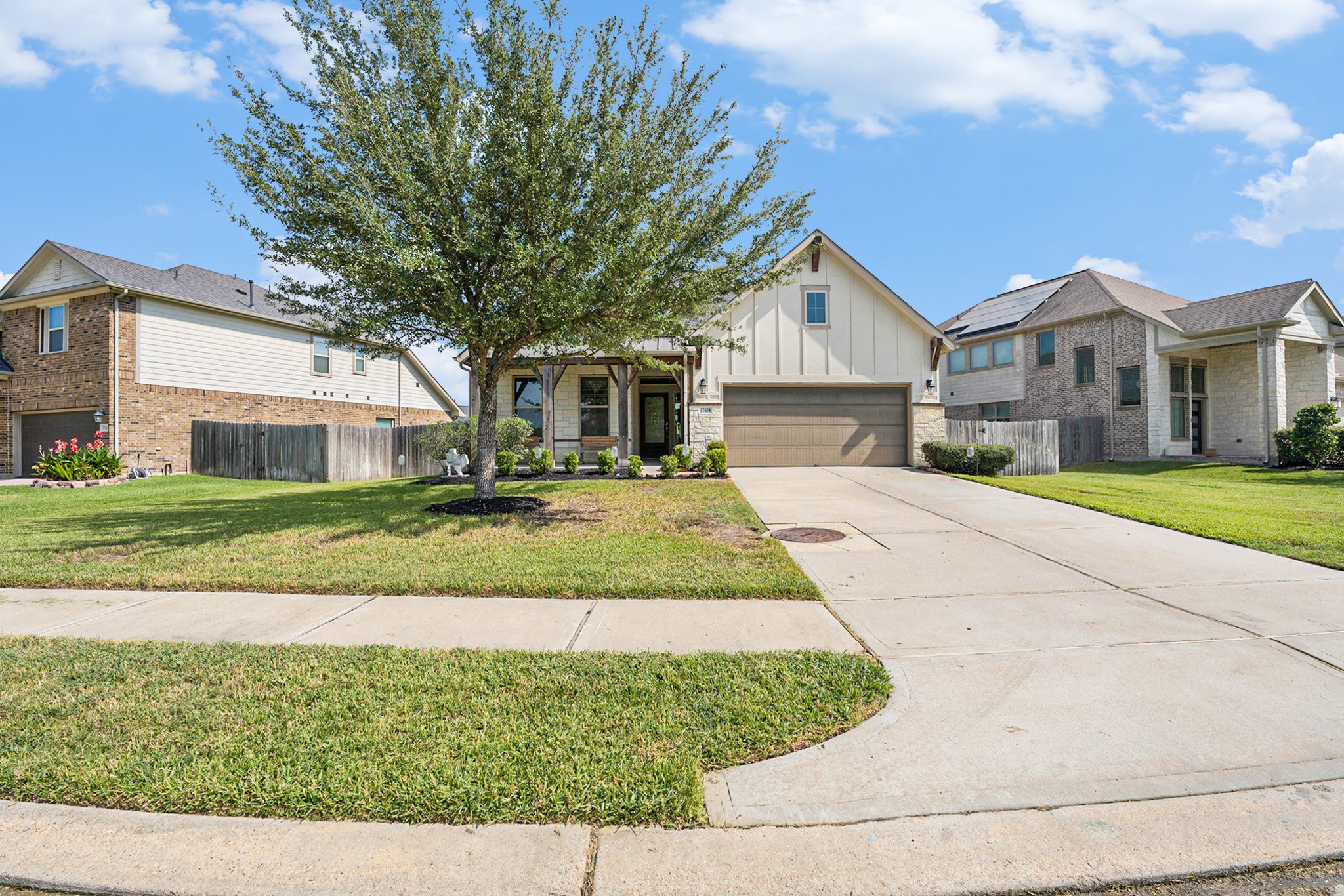 17438 Farm Pasture Trail Hockley, TX 77447 - Photo 24 of 25 a front view of a house with a yard
