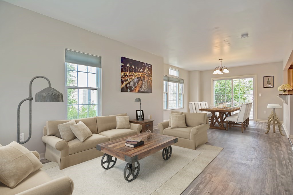 43 Turtle Brook Road, Unit 43 Canton, MA 02021 - Photo 2 of 28 a living room with furniture and a large window