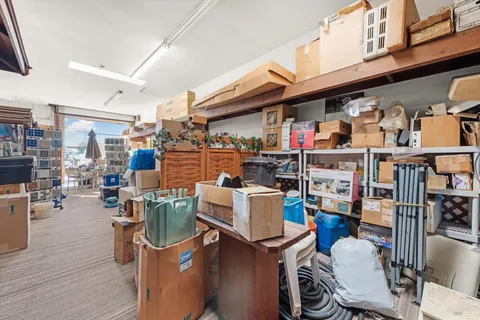 a view of storage and utility room